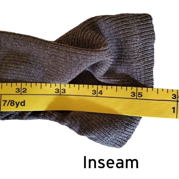 Alo Yoga Ice Goddess Ribbed Legging Purple & Grey Extra Long Stretch XS 2-4 - Picture 8 of 10